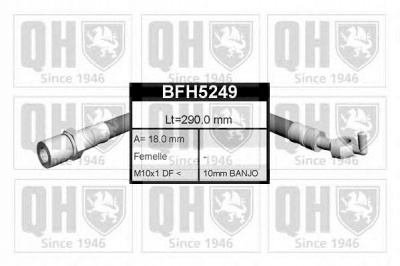 QUINTON HAZELL bfh5249 -  Тормозной шланг